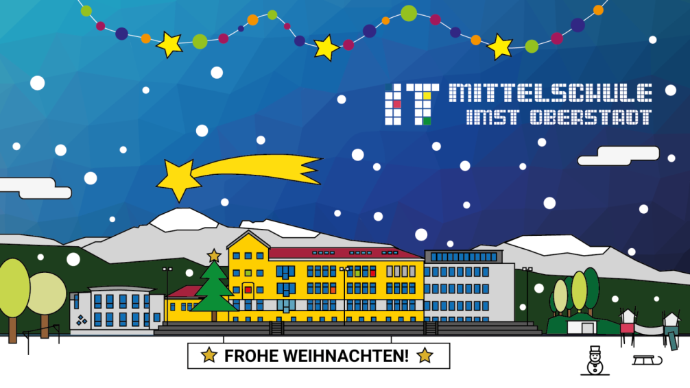 Weihnachtsgrüße der IT Mittelschule Imst