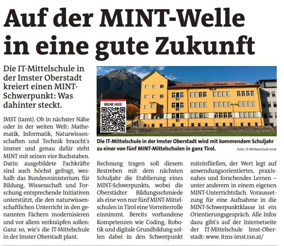 Auf der MINT-Welle in eine gute Zukunft