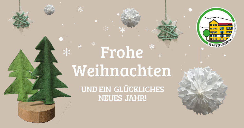 Weihnachtsgrüße der IT Mittelschule Imst
